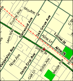 Map to Su Hong in Menlo Park