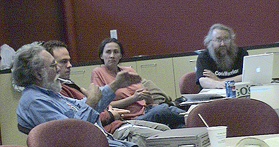John, Jodell's friend, Jodell, and George