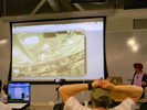 Video camera output is displayed