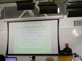 Greg talks about Green Arrays company configuration