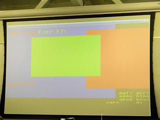 ColorForth on display